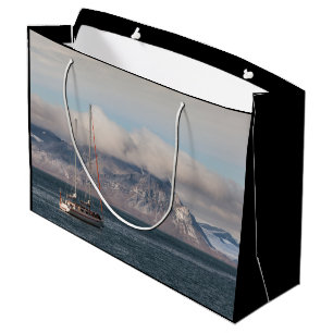 Sacola Para Presentes Grande Spitsbergen Svalbard Sailboat