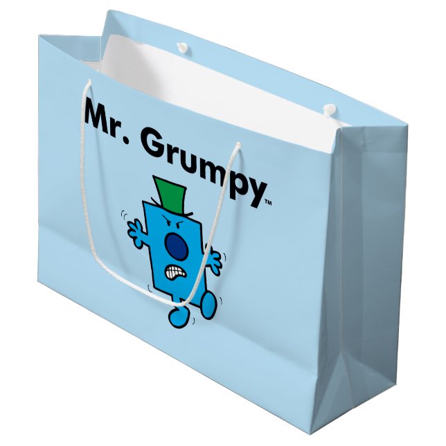 Sacola Para Presentes Grande Sr. Men | O Sr. Grumpy é um Grump (Frente inclinada)