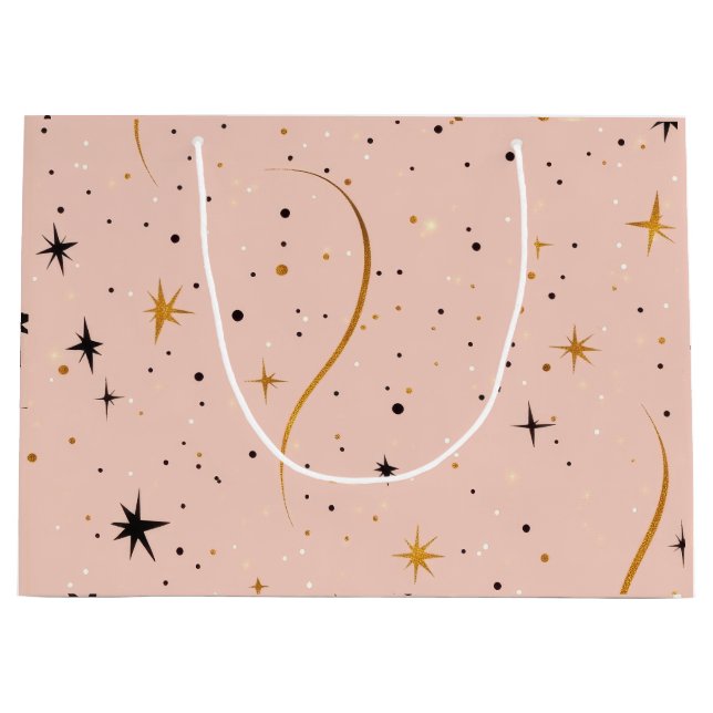 Sacola Para Presentes Grande StarGlow - Saco de presente decorativo com Design  (Frente)