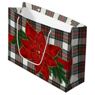 Sacola Para Presentes Grande Stewart Dress Modern Scottish Tartan