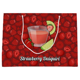 Sacola Para Presentes Grande Strawberry Daiquiri Large Gift Bag