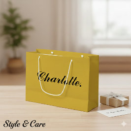 Sacola Para Presentes Grande Stylish Large Personalized Gift Bag with Name