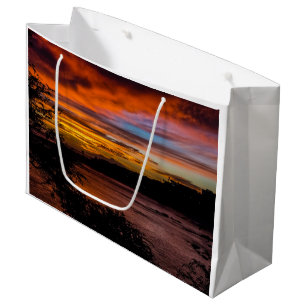 Sacola Para Presentes Grande Sunset na Praia, Cabo Verde