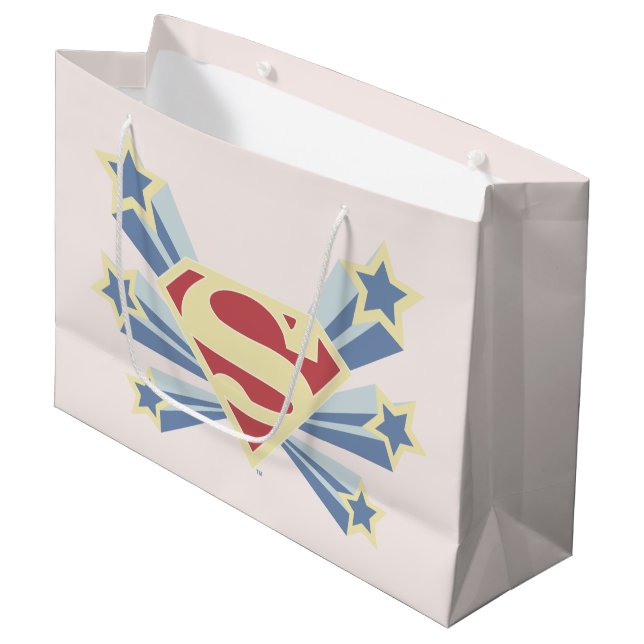 Sacola Para Presentes Grande Supergirl Stars S-Shield (Frente inclinada)