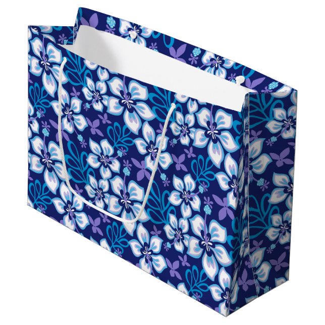 Sacola Para Presentes Grande Surf DE JUNGLE (COMBINAÇÃO AZUL) (Frente inclinada)