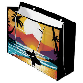 Sacola Para Presentes Grande Surfista