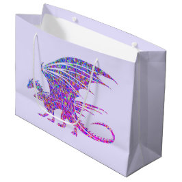 Sacola Para Presentes Grande Surpreendente Dragão Mosaico