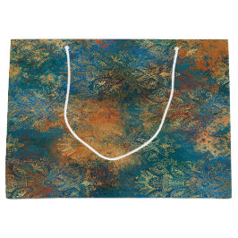 Sacola Para Presentes Grande Teal Cooper Patina