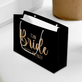 Sacola Para Presentes Grande Team Bride Elegant Bachelorette