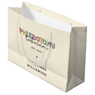 Sacola Para Presentes Grande Tecnologia PBT Phlebotomy do Técnico Personalizado