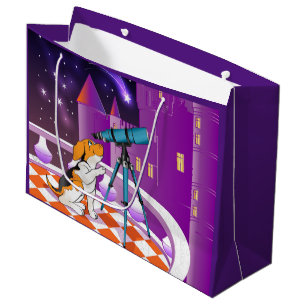 Sacola Para Presentes Grande telescópio de cães