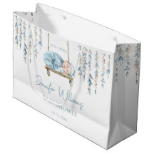 Tema boêmico azul boho bebê chá Gift Bag