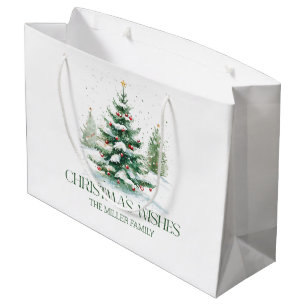Sacola Para Presentes Grande Tema de Natal Desejos de Natal
