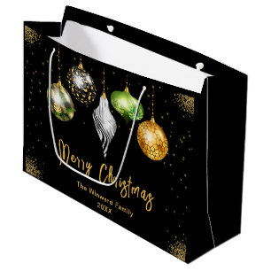 Sacola Para Presentes Grande Tema de Safari Elegante Enfeite de Natal