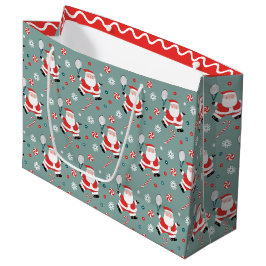 Sacola Para Presentes Grande Tennis Christmas Holiday Large Gift Bag