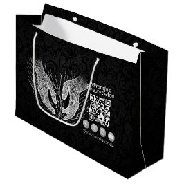 Sacola Para Presentes Grande Terapêutica de Massagem Terapia Mãos Energia Spa B