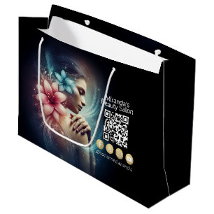 Sacola Para Presentes Grande Terapêutica de Massagem Terapia Mãos Energia Spa B