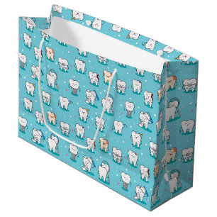 Sacola Para Presentes Grande Teste padrão dental bonito