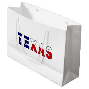 Sacola Para Presentes Grande Texas Flag