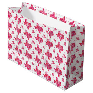 Sacola Para Presentes Grande Texas Kisses Pattern