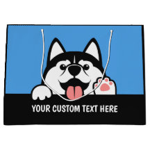Texto personalizado de Cute Siberian Husky