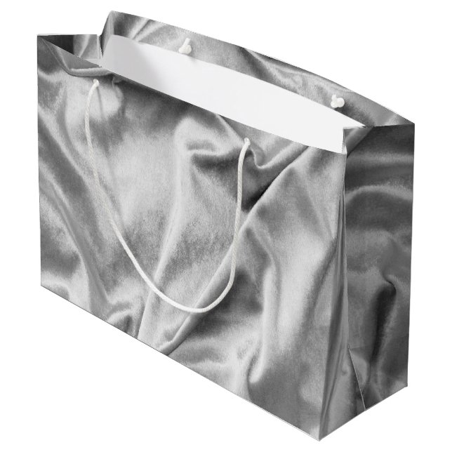 Sacola Para Presentes Grande Textura do tecido 3 (Verso inclinado)