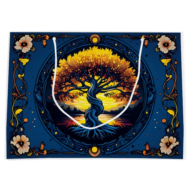 Sacola Para Presentes Grande The Golden Tree Of Balance (Frente)