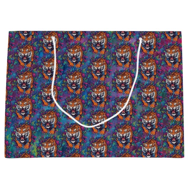 Sacola Para Presentes Grande Tigre (Frente)