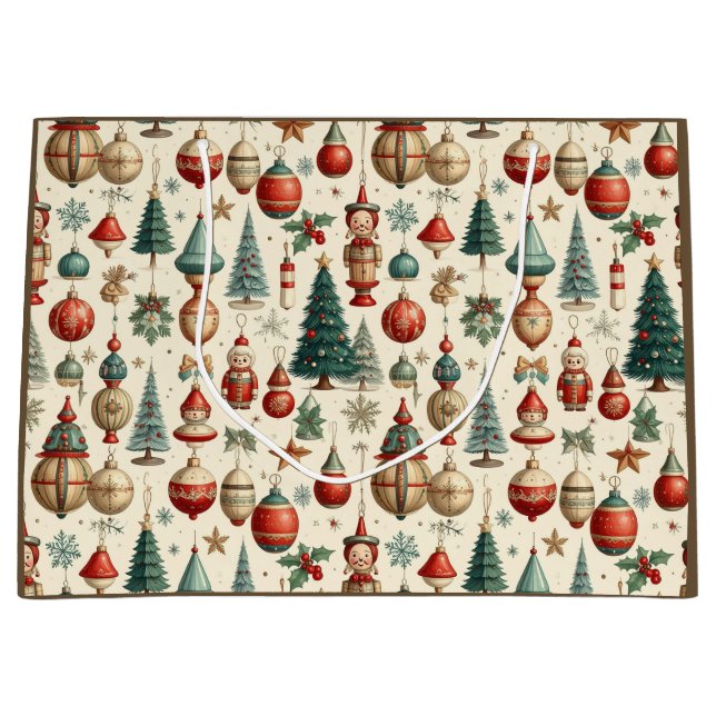 Sacola Para Presentes Grande Timeless Christmas Toys (Frente)