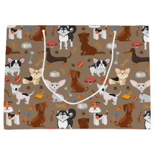 Sacola Para Presentes Grande Todos os Cães Bons