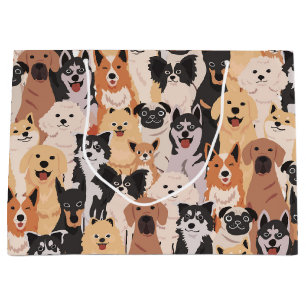 Sacola Para Presentes Grande Todos os cães presentes