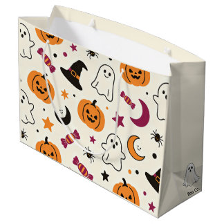 Sacola Para Presentes Grande Tom fantástico tom creme de Halloween
