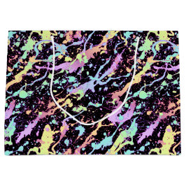 Sacola Para Presentes Grande trecho de tinta do arco-íris extremo: