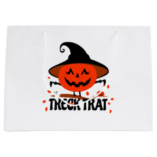 Sacola Para Presentes Grande Treck Trat Pumpkin sorrindo