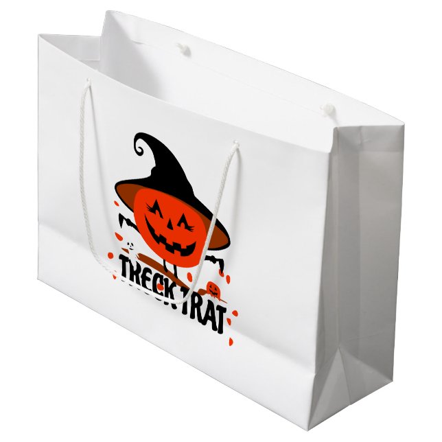 Sacola Para Presentes Grande Treck Trat Pumpkin sorrindo (Frente inclinada)