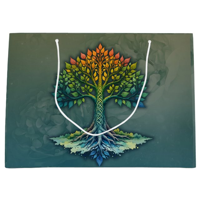 Sacola Para Presentes Grande Tree of Life Shifting Dawn  (Frente)