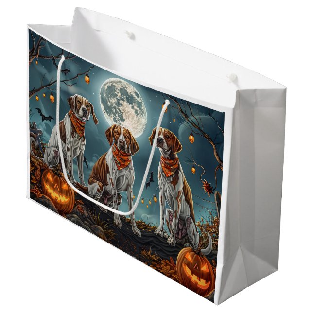 Sacola Para Presentes Grande Treing Walker Halloween Spooky (Frente inclinada)
