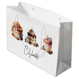 Sacola Para Presentes Grande Três Bag Personalizada De Presente De Bolos Escrum
