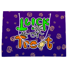 Sacola Para Presentes Grande Trick ou Treat no Halloween