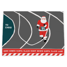 Sacola Para Presentes Grande Trilha de Runner e Festa de Natal de Campo Grande