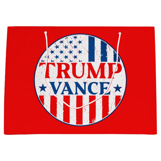 Sacola Para Presentes Grande Trump Vance (Frente)