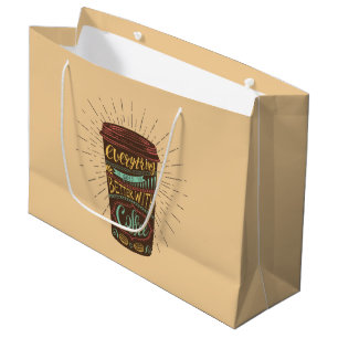 Sacola Para Presentes Grande Tudo Melhora Com As Cotações De Café