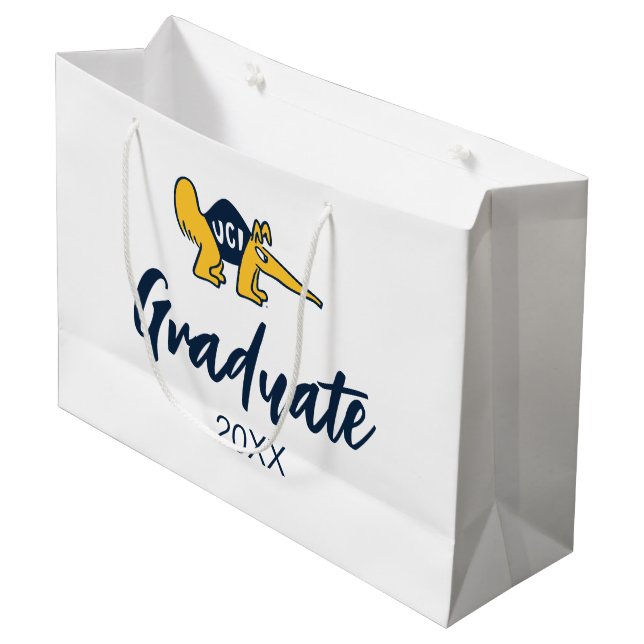 Sacola Para Presentes Grande UC Irvine | Anteadores UCI (Frente inclinada)