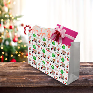 Sacola Para Presentes Grande Um Cavaleiro Muito Feliz Rei Charles Christmas