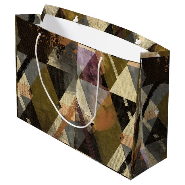 Sacola Para Presentes Grande Um design abstrato moderno (Verso inclinado)