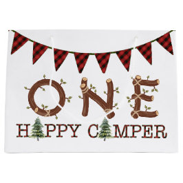 Sacola Para Presentes Grande Um Feliz Favor do Partido Russo do primeiro aniver