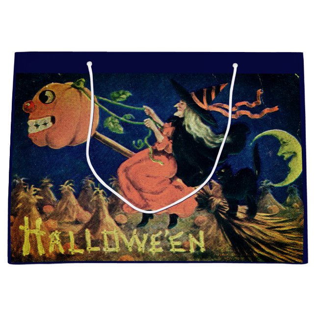 Sacola Para Presentes Grande Um Halloween Feliz (Frente)
