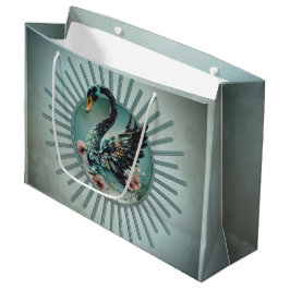 Sacola Para Presentes Grande Um toque de fantasia e elegância, o cisne do sonho