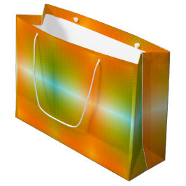 Sacola Para Presentes Grande Uma bolsa de compras colorida com laranja vibrante