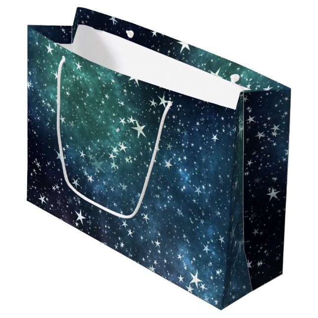 Sacola Para Presentes Grande Uma Noite Cheia de Estrela (Frente inclinada)